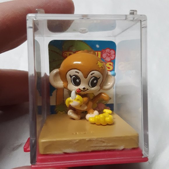 Daisy Lovers Rukki Monkey Mascot Mini Figure Bandai Japan 1998 RARE Narumiya - Picture 1 of 11